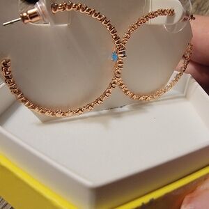 Bomb Party OG Hoop Earrings RBP6686"Incredible Beauty" Lab Created Blue Topaz